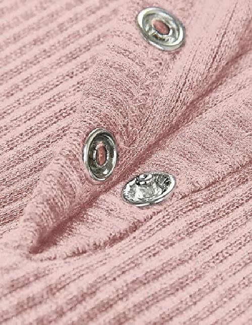 Women's Henley Shirt T shirt Tee Black White Pink Plain Button Short Sleeve Casual Daily Sexy Round Neck Regular S 2025 - $27.99 –P8