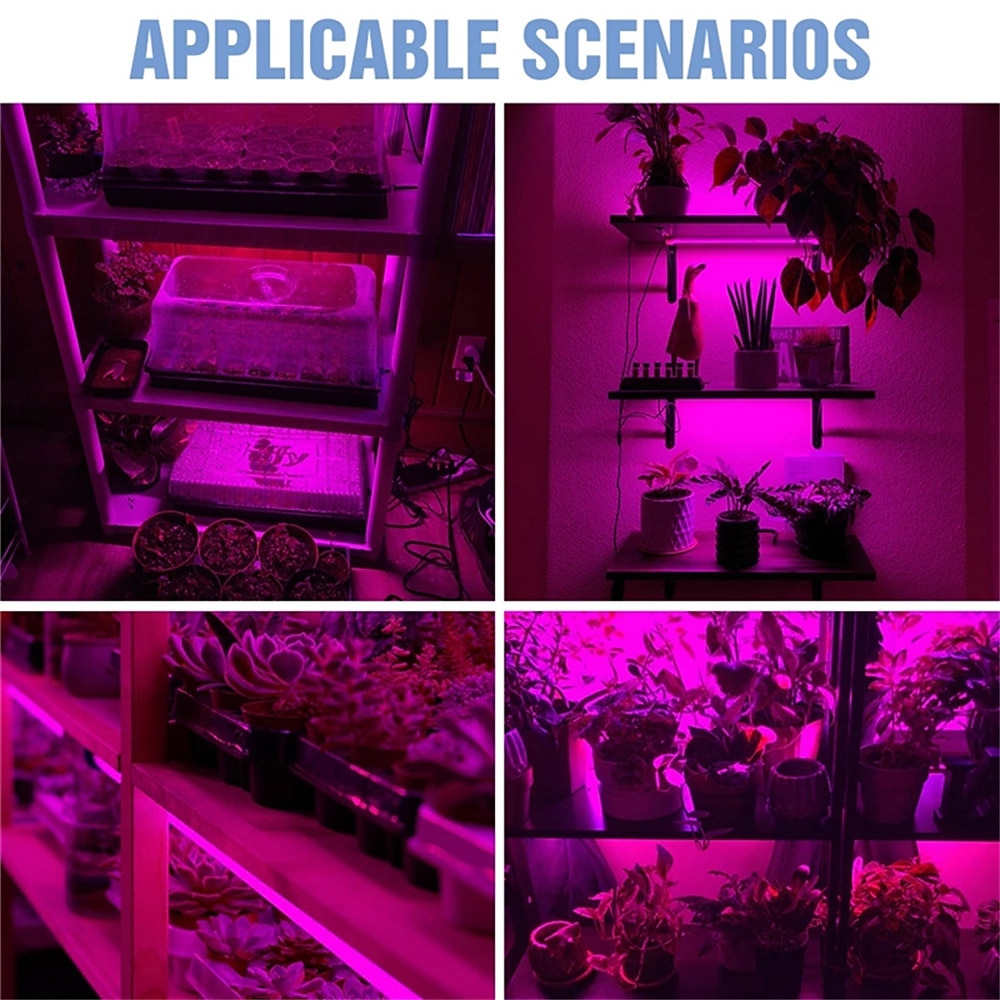 5 м светодиодный светильник для выращивания, полный спектр постоянного тока, 5 В, usb, светильник для выращивания растений, светодиодная лента, фитолампа для рассады овощей, цветов, палатка для 2025 - $27.99 –P6