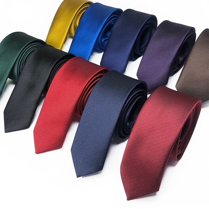 herenstropdas voor heren bruiloft heren - effen klassieke herenstropdas jacquard geweven cravatta business 2025 - $2.79 –P11