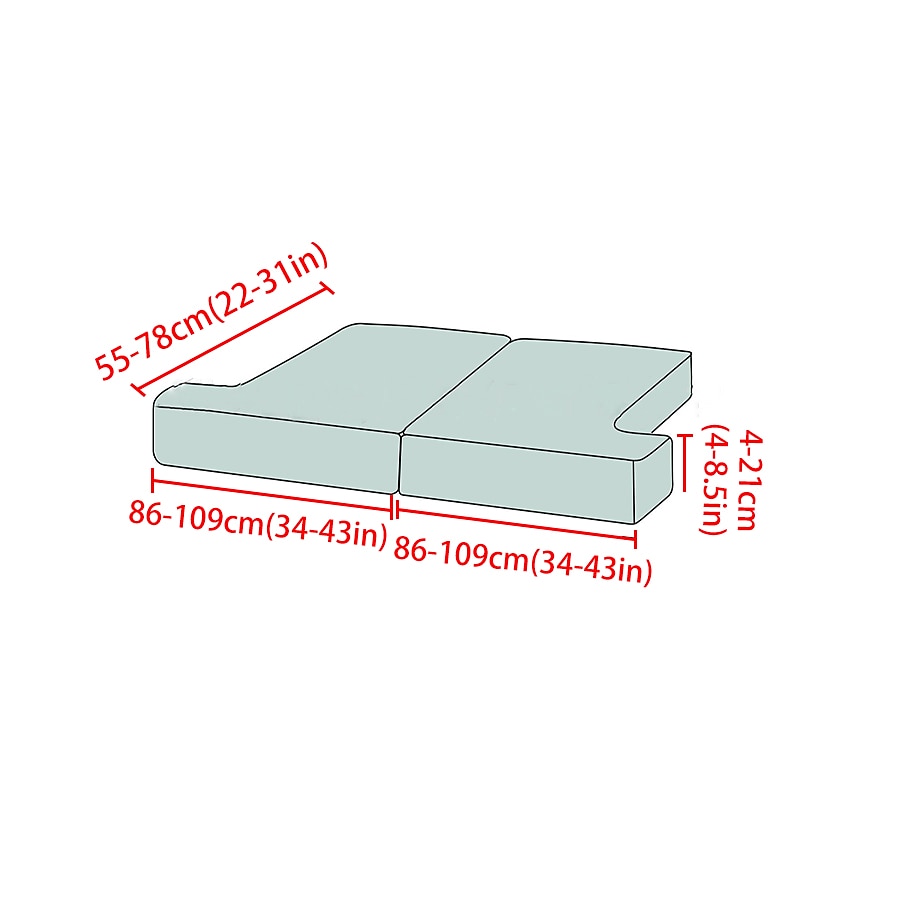 Housse de siège de canapé extensible canapé t coussin de siège housse de coussin élastique canapé fauteuil causeuse 3 places gris uni solide doux durable lavable de 2025 ? $17.49 –P2