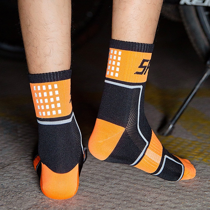 5 Pairs Compression Socks Ankle Socks Athletic Sports Socks Cycling Socks Women's Men's Cycling  Bike Bike Cycling Lightweight Breathable Quick Dry Fashion Nylon White Black Blue 2025 - $18.99 –P9