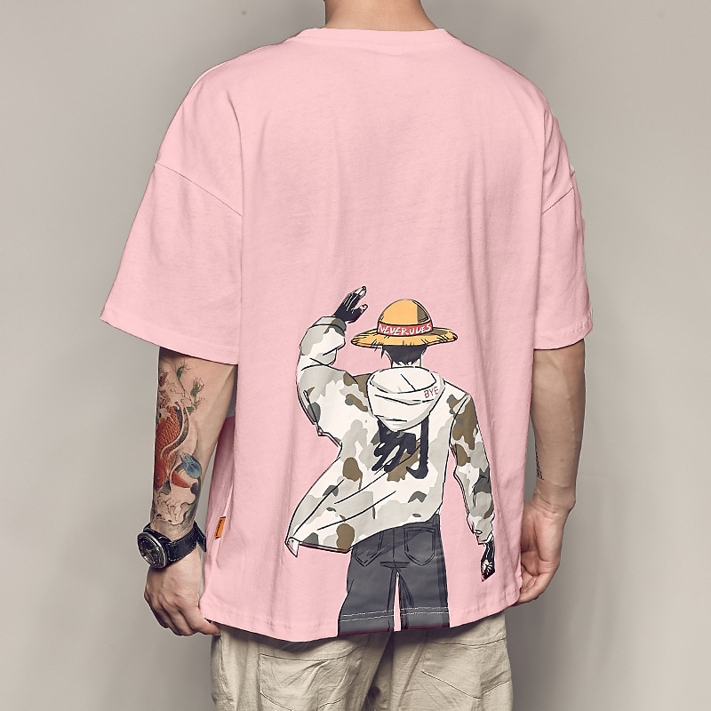 One Piece Monkey D. Luffy Cosplay Costume T-shirt Anime Graphic Prints Printing Harajuku Graphic For Men's Women's Adults' Back To School 2025 - $20.99 –P3