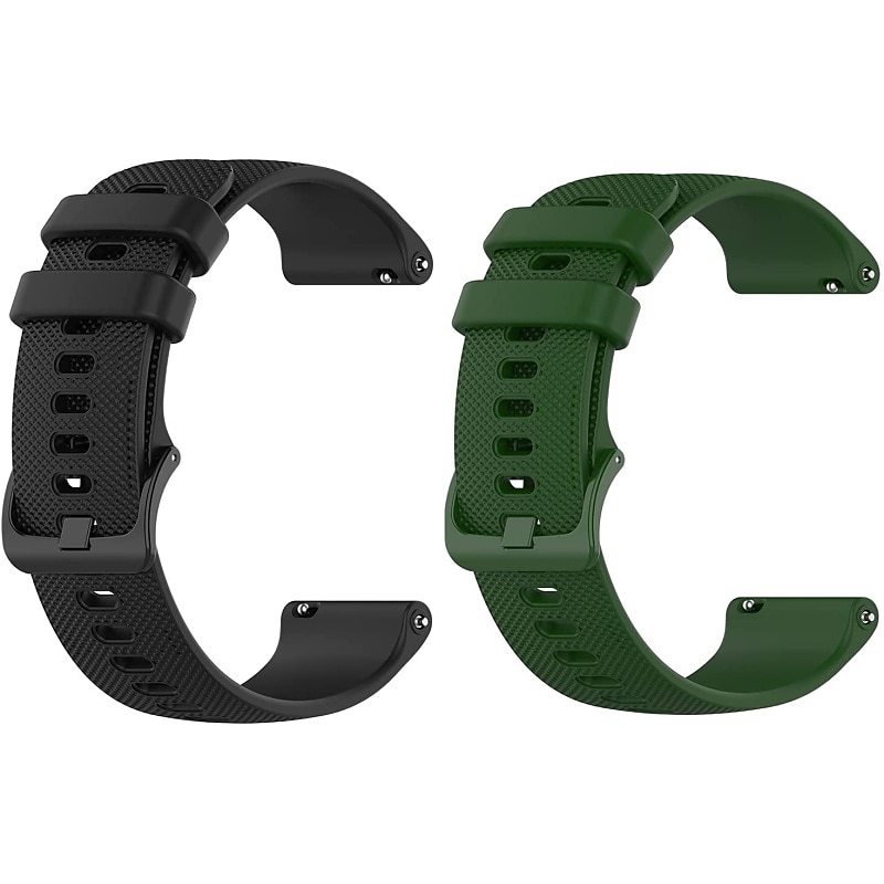 2 paquetes Ver Banda para Garmin Forerunner 265 255 Music Venu 3 2 Vivoactive 4 22mm Silicona suave Reemplazo Correa 22mm Correa Deportiva Pulsera 2025 - $11.99 –P10