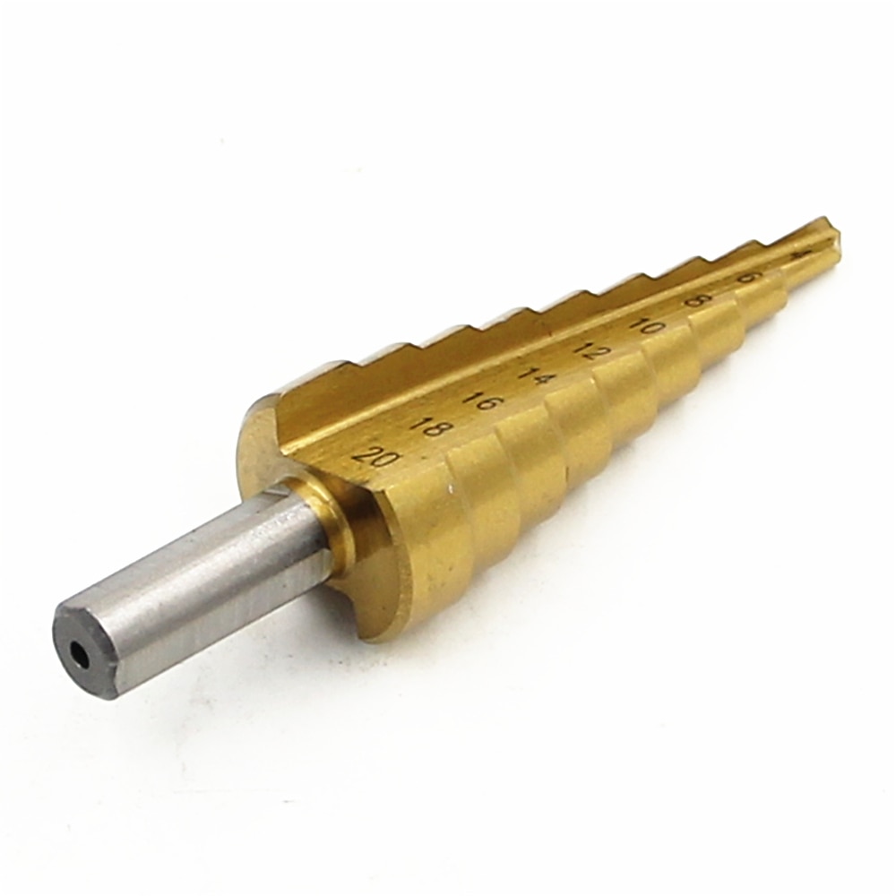 خطوة مثقاب 4mm-20mm مستقيم الناي أدوات السلطة مثلث عرقوب سعر الجملة حفر المعادن التيتانيوم 2025 - $11.99 –P5