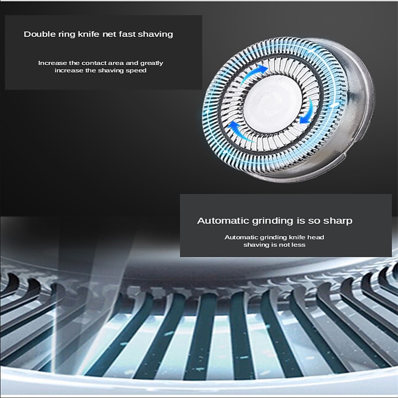 Набор для стрижки волос моющийся электрический бритва триммер для бороды электрическая бритва для мужчин перезаряжаемая бритва с аксессуарами для чистки ушей подарок на День Святого Валентина 2026 - $17.99 –P5