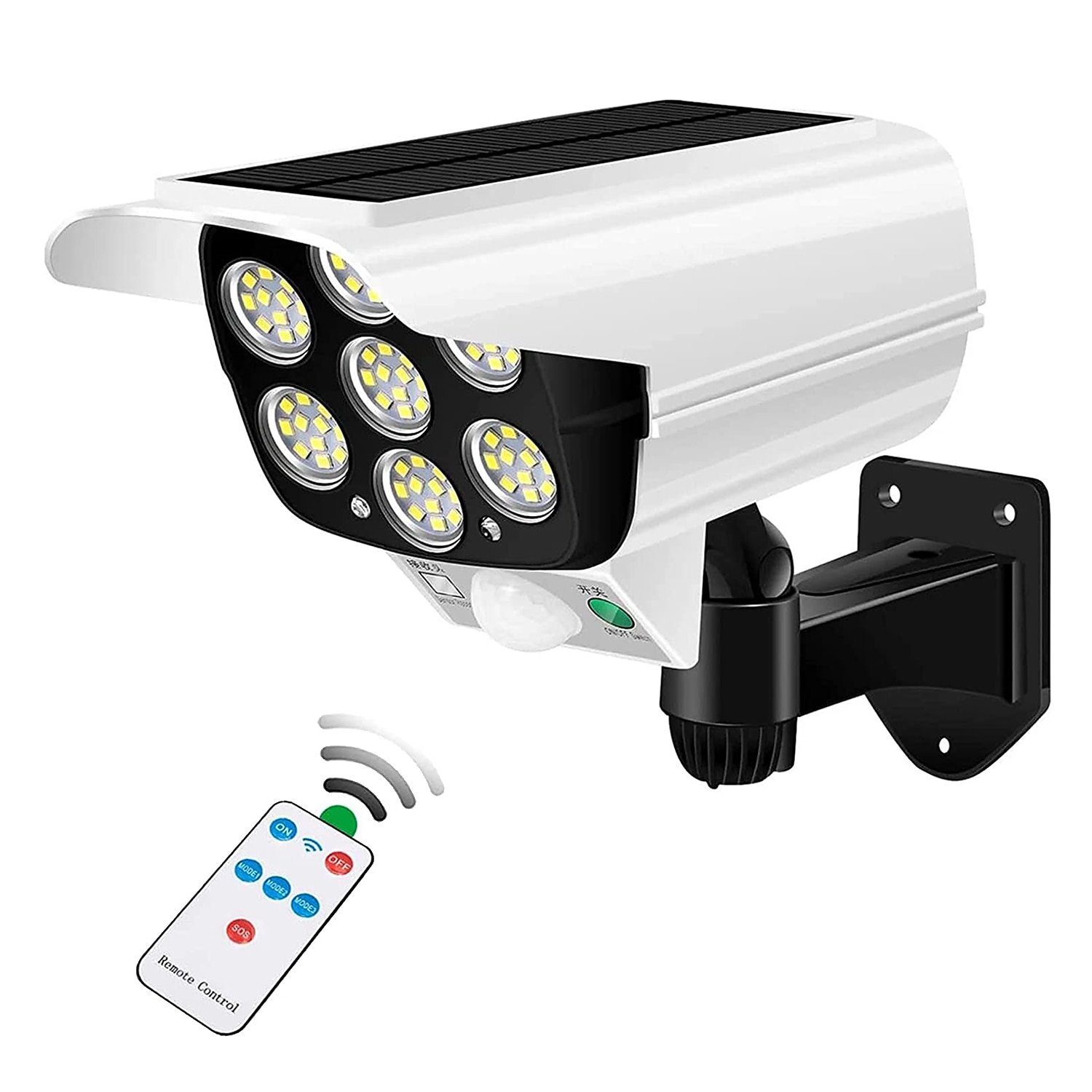 Solar Flood Lights Outdoor Motion Sensor Spot Light Solar IP65 Waterproof Simulation Motion Sensor Wall Lamp Solar Fake Surveillance Cameras LightsSecurity LED Flood Light for Courtyard Street Garden 2025 - $21.99 –P9