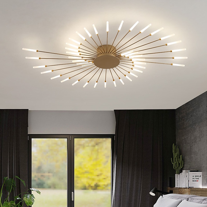 128 cm-es klaszteres mennyezeti lámpák led 42 fényes nordic stílusú fém festett felületek modern 220-240V 2025 - $394.79 –P4