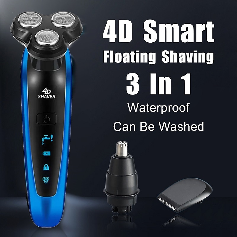 Набор для стрижки волос моющийся электрический бритва триммер для бороды электрическая бритва для мужчин перезаряжаемая бритва с аксессуарами для чистки ушей подарок на День Святого Валентина 2026 - $17.99 –P18