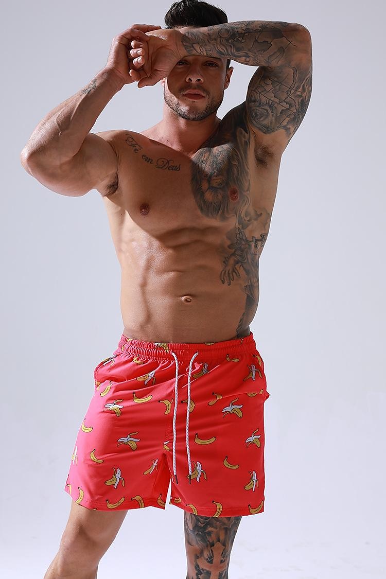Homme Short de bain Short de Bain Natation Séchage rapide Poids Léger Short de bain Maillot de bain Avec poches Doublure en maille Cordon Natation Surf Plage Sports nautiques Imprimé Eté de 2025 ? $21.99 –P8