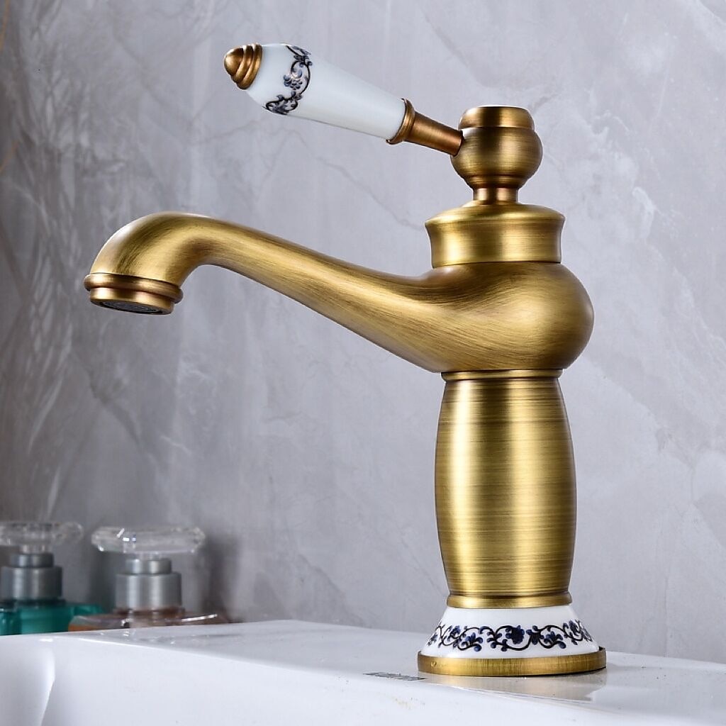 rubinetto lavabo bagno in ottone, rubinetti vasca monocomando monoforo finitura ti-pvd con interruttore caldo e freddo e valvola in ceramica del 2025 a $85.99 –P6