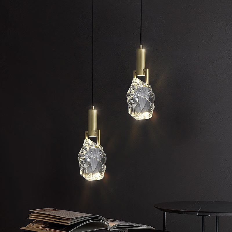Lampadari A Sospensione In Cristallo Led Moderni A Testa Singola Comodino Bar Tavolo Da Pranzo Sala Espositiva Hotel Ristorante Di Design Lampadari del 2025 a $249.99 –P5