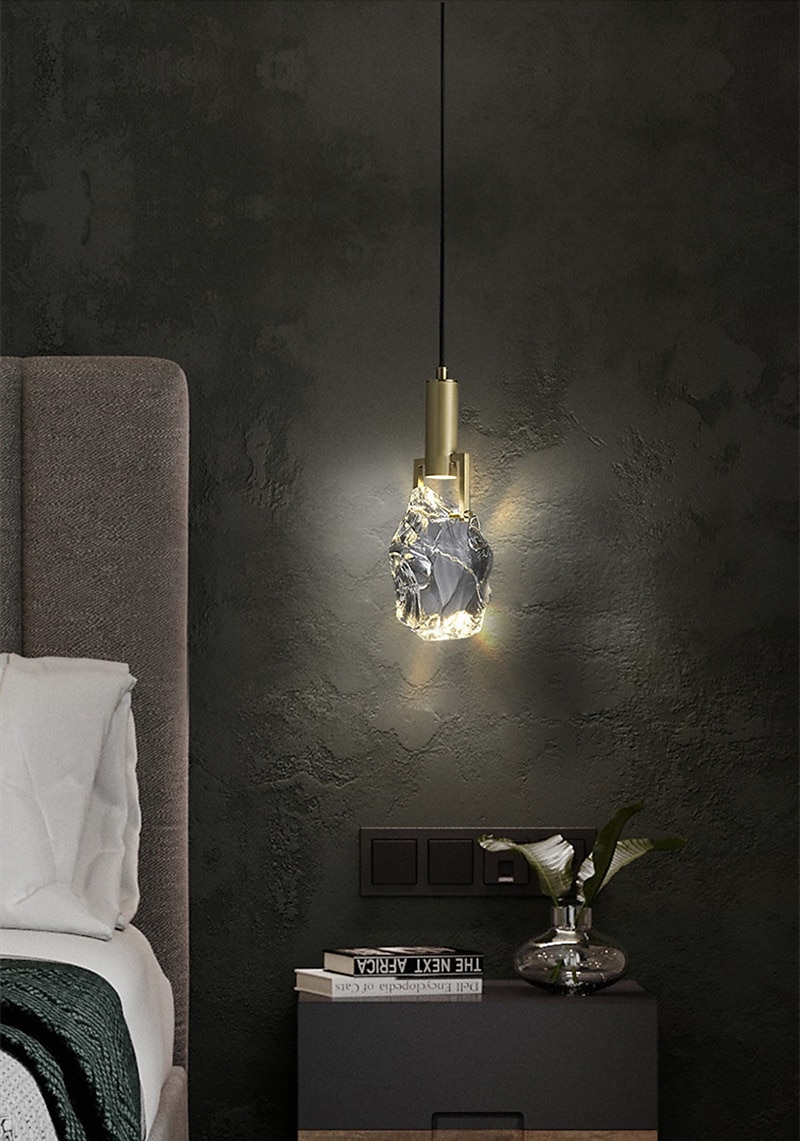 Lampadari A Sospensione In Cristallo Led Moderni A Testa Singola Comodino Bar Tavolo Da Pranzo Sala Espositiva Hotel Ristorante Di Design Lampadari del 2025 a $249.99 –P4