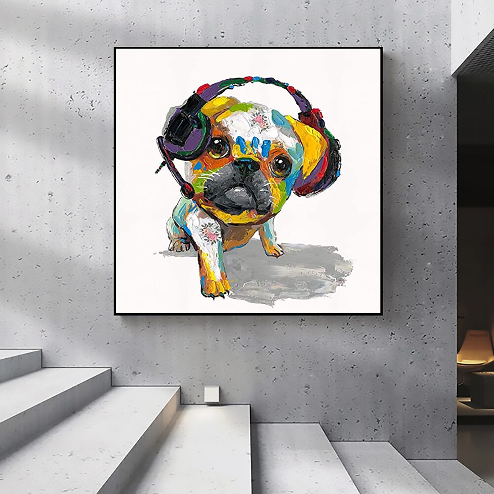 Hang-Painted öljymaalaus Maalattu Neliö Eläimet Pop-taide Moderni Ilman Inner Frame  (ei kehystä) 2026 - $67.99 –P2