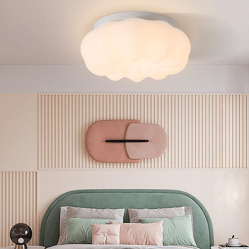 30 cm wolken deckenleuchte led pendelleuchte kronleuchter wohnzimmer kinderzimmer deckenleuchte einfach nordisch kreativ netzwerk rot kürbis lampe restaurant schlafzimmer 2025 - $169.99 –P1