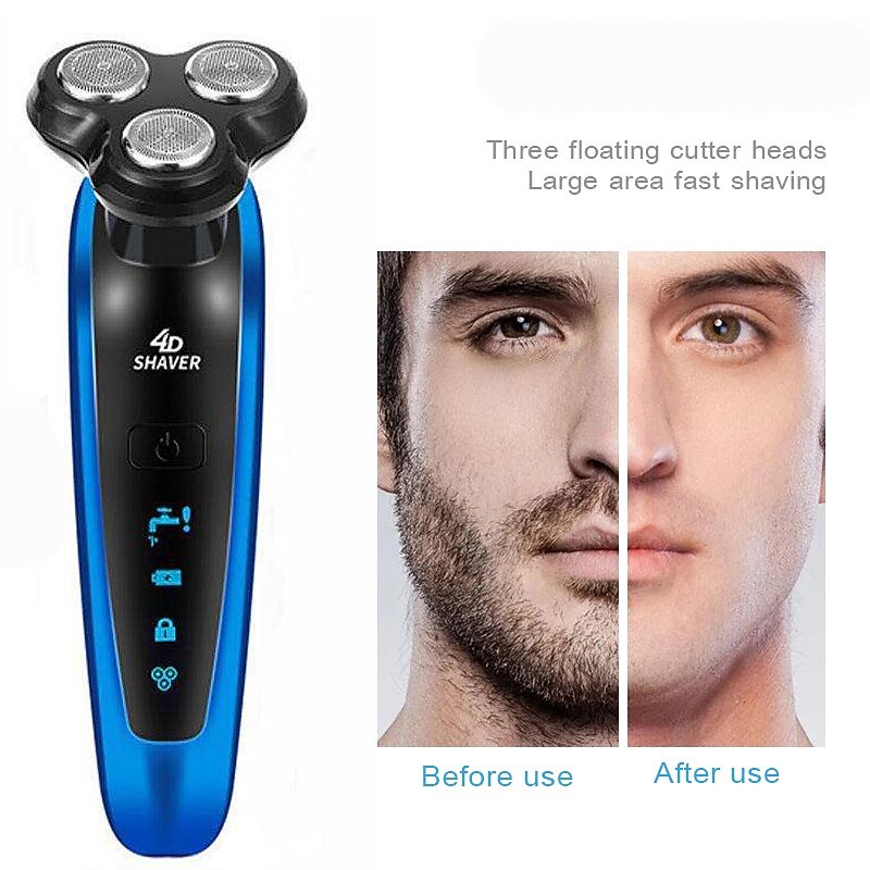 Набор для стрижки волос моющийся электрический бритва триммер для бороды электрическая бритва для мужчин перезаряжаемая бритва с аксессуарами для чистки ушей подарок на День Святого Валентина 2026 - $17.99 –P3