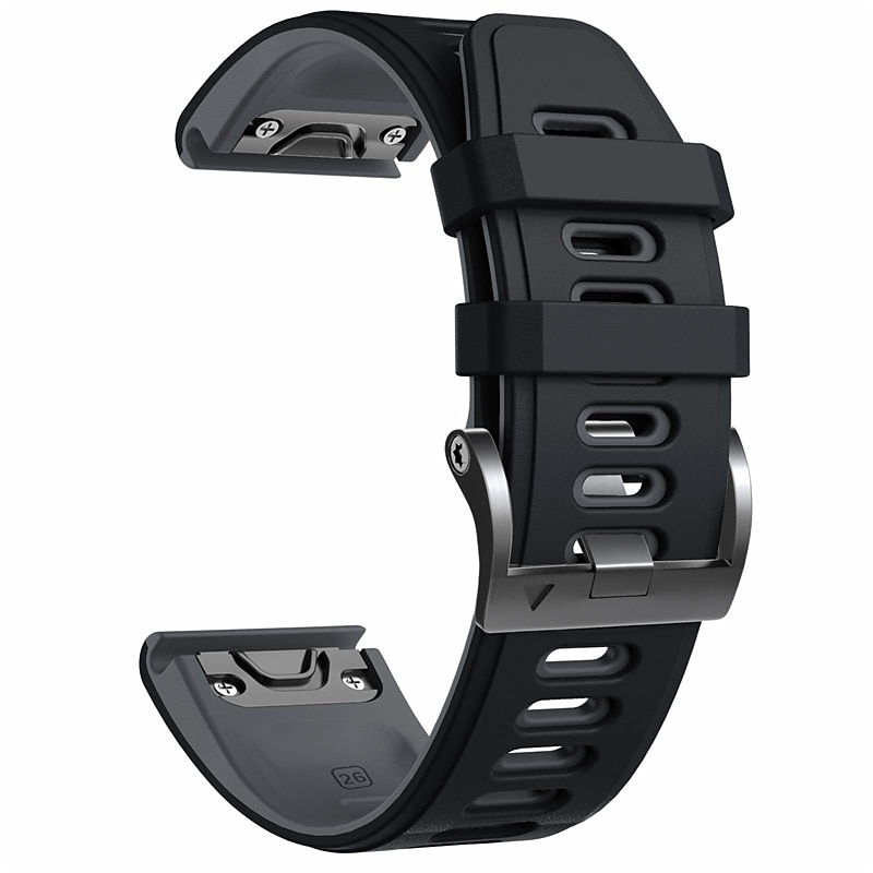 Cinturino per orologio  per Garmin Fenix 7 7X 6 6X Pro Epix Pro 47mm 51mm Instinct 2X Approach S70 47mm S62 S60 Forerunner 955 945 Epix Marq Descent Quatix 22mm 26mm Silicone Sostituzione Cinghia del 2025 a $24.99 –P5