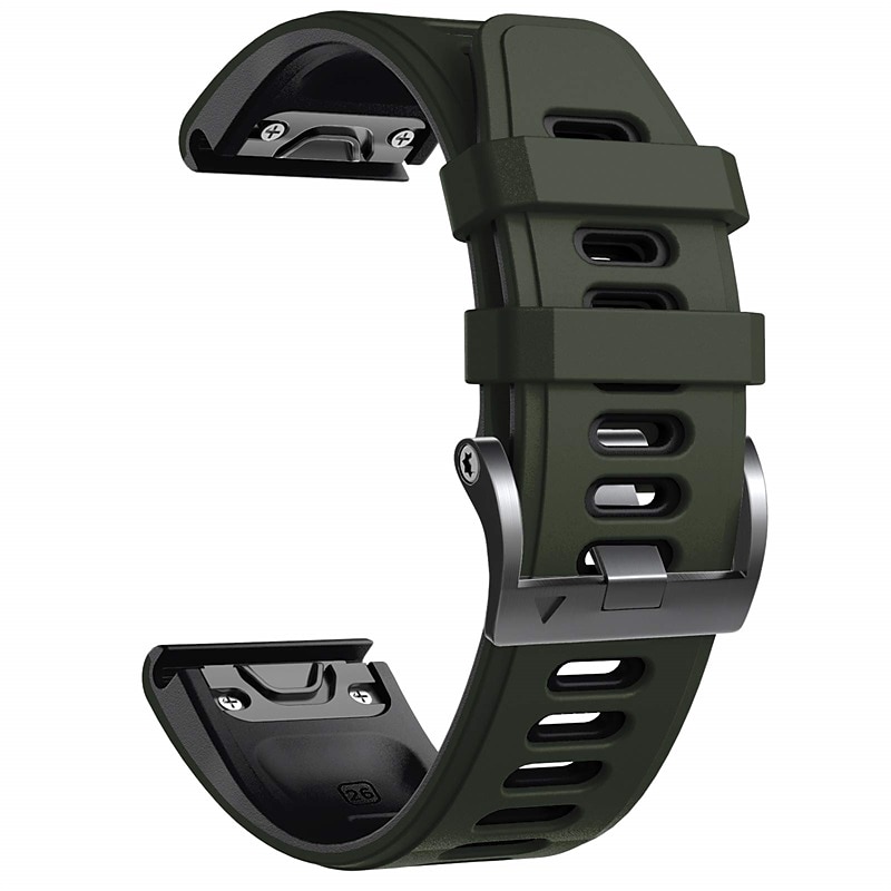 Cinturino per orologio  per Garmin Fenix 7 7X 6 6X Pro Epix Pro 47mm 51mm Instinct 2X Approach S70 47mm S62 S60 Forerunner 955 945 Epix Marq Descent Quatix 22mm 26mm Silicone Sostituzione Cinghia del 2025 a $24.99 –P11