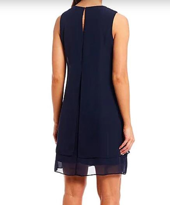 Rochii cocktail tip sheath rochie cu tăieturi petrecere cocktail lungime la genunchi fără mâneci guler cu pietre toamnă rochie pentru oaspeți la nuntă chiffon cu mărgele 2025 - $144.99 –P3