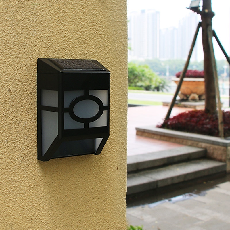 2 pz applique da parete per esterni led solare retro giardino luce impermeabile cortile illuminazione per giardino balcone recinzione decorazione paesaggio lampione del 2025 a $11.99 –P13