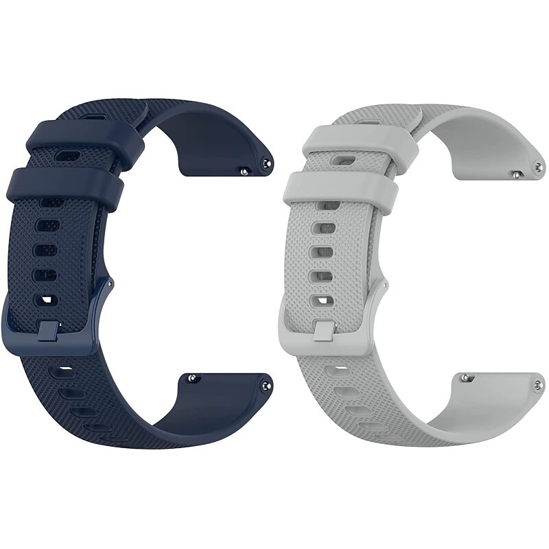 2 paquetes Ver Banda para Garmin Forerunner 265 255 Music Venu 3 2 Vivoactive 4 22mm Silicona suave Reemplazo Correa 22mm Correa Deportiva Pulsera 2025 - $11.99 –P8