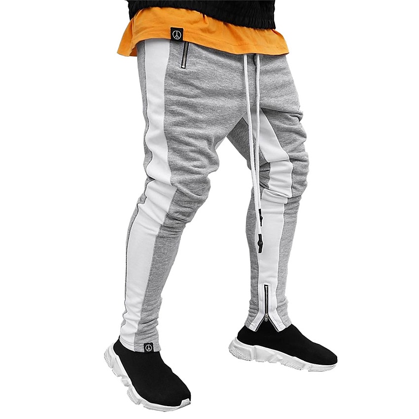 Patchwork slim sports jogger on sale pants