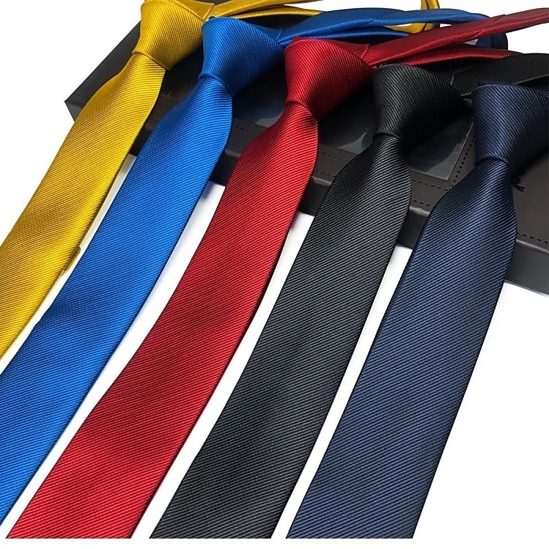 herenstropdas voor heren bruiloft heren - effen klassieke herenstropdas jacquard geweven cravatta business 2025 - $2.79 –P1
