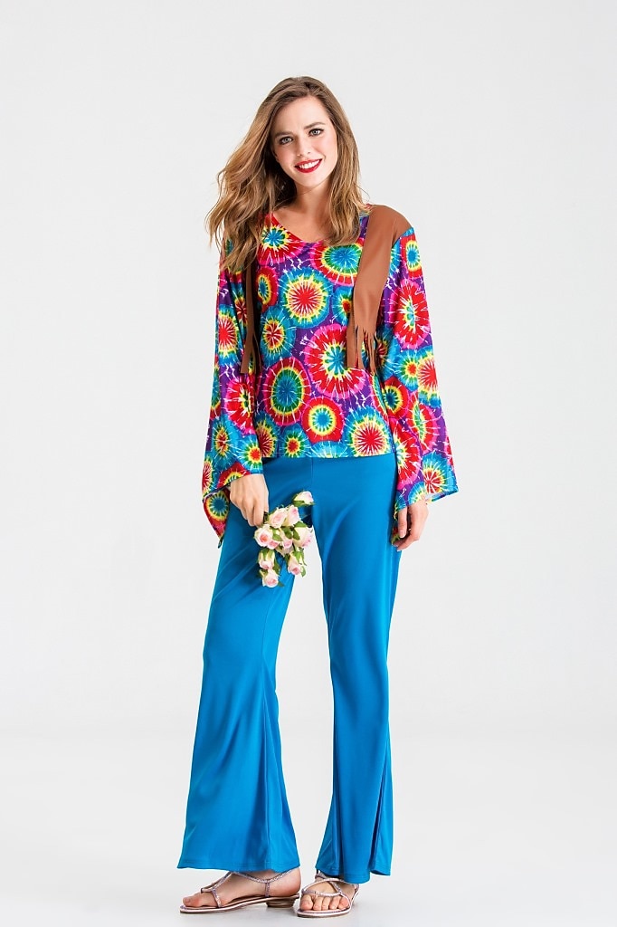 1960s Hippie 1970s Pants Cosplay Costume Outfits Disco Women's Carnival Masquerade Party / Evening Pride Parade Pride Month Adults' Vest Top Pants All Seasons 2025 - GBP £22 –P3