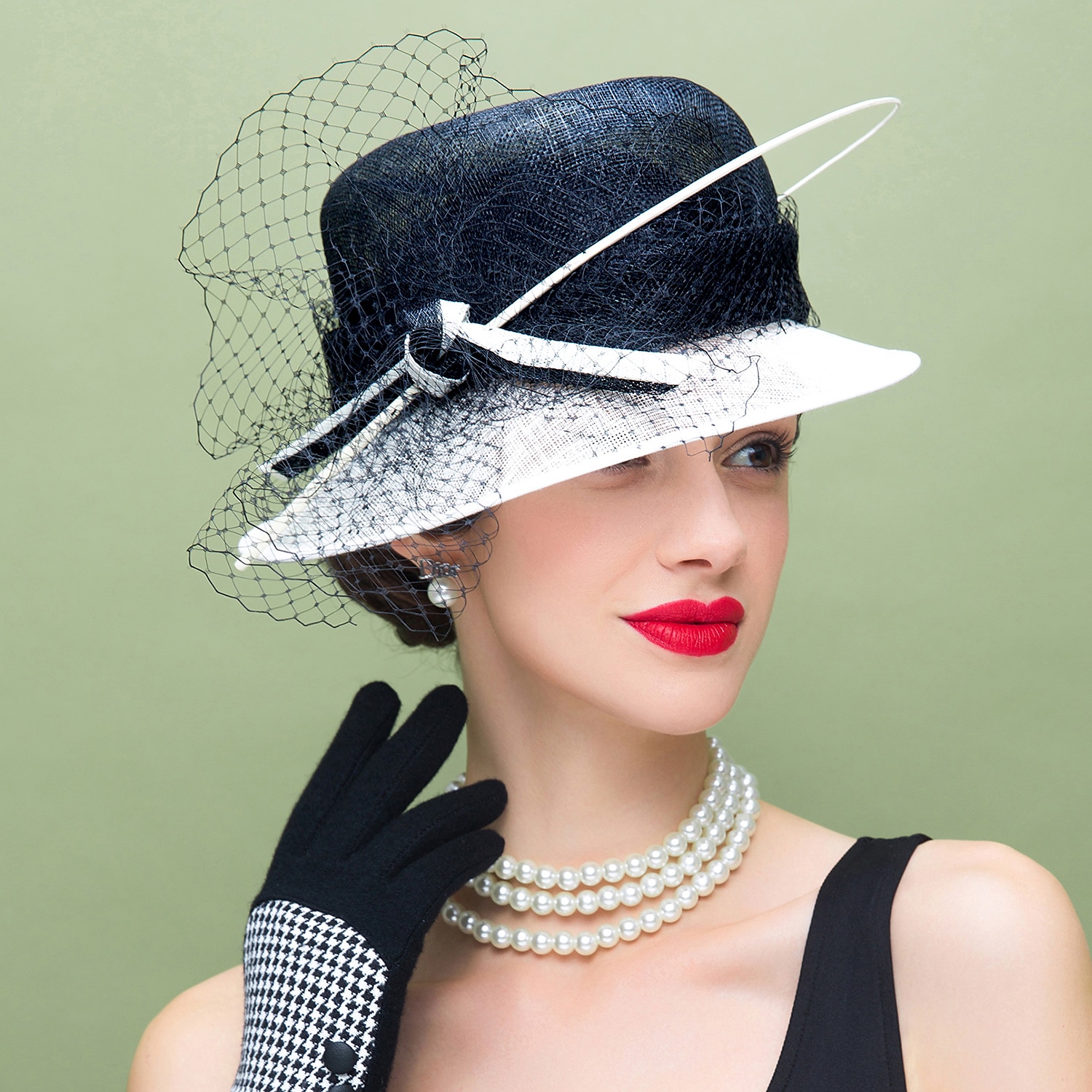 Retro-Hochzeitsfedern Lolita-Accessoires mit Farbblock 1pc besondere Anlässe / Partys / Abendkopfschmuck 2025 - $89.99 –P5