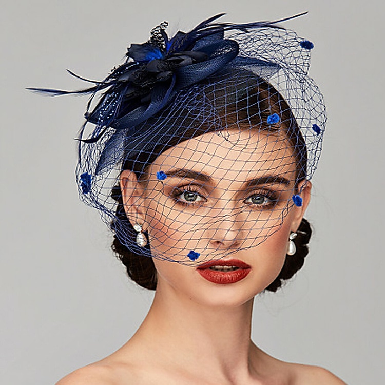 Retro / vintage 1950-tallet 1920-tallet Hodeplagg Party-kostyme Fascinator-hatt Dame Maskerade Fest / aften Utdrikningslag Voksne Hodeplagg 2025 - $21.99 –P5