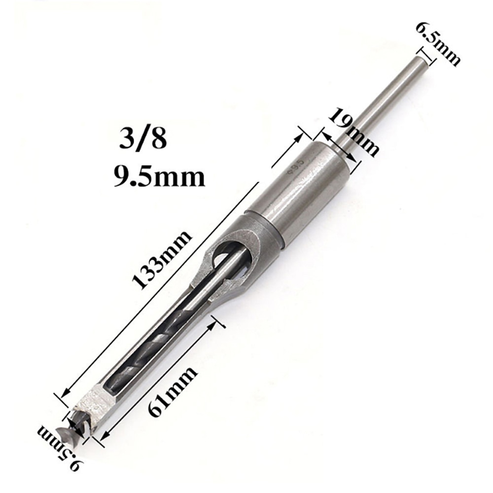 Square Hole Drill Bits for Wood, Woodworking Hole Saw Mortising Chisel Drill Bits1/4 inch, 5/16 inch, 3/8 inch, 1/2 inch 2025 - $15.99 –P3