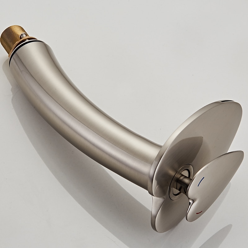 Grifo para lavabo de baño, manija en forma de corazón de cascada, grifos de baño de un solo mango con interruptor de agua caliente y fría 2025 - $129.99 –P6