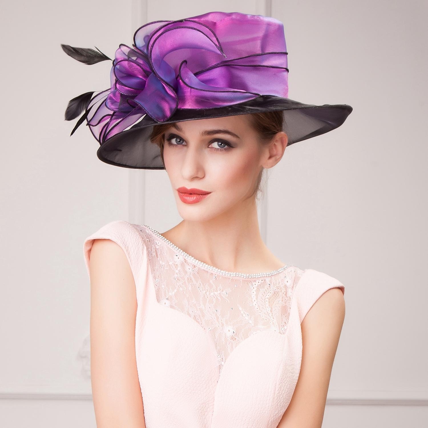 Flax / Silk / Organza Kentucky Hat / Hats / Headwear with Floral 1pc Special Occasion / Casual / Tea Party Headpiece dress to impress Race Day Dress 2025 - $60.99 –P5