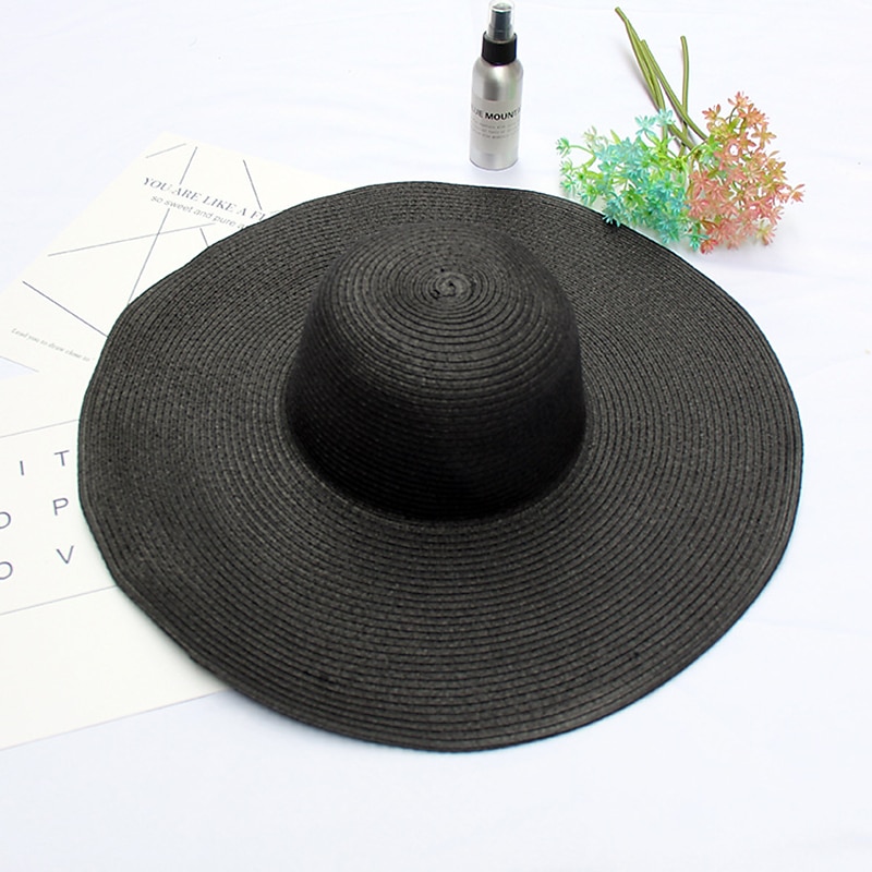 Klobouk Kentucky Derby Klobouky Sláma Slamák Sluneční klobouk Ležérní Dovolená Plážové Elegantní Retro styl S Sklady Čistá Barva Přílba Pokrývky Hlavy 2025 - $23.99 –P2