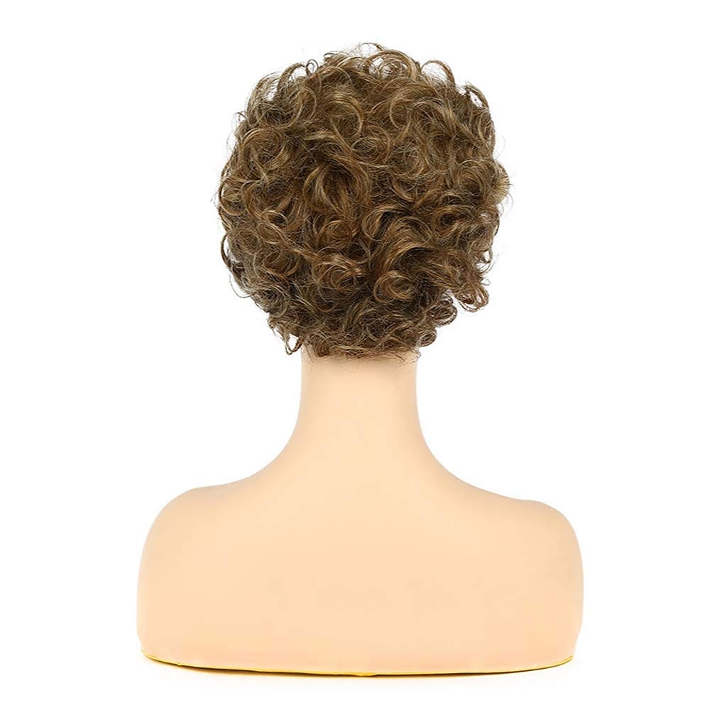 perruques brunes blondes ondulées courtes bouclées pour les femmes remplacement de cheveux synthétiques d'aspect naturel wi de 2025 ? $30.99 –P5