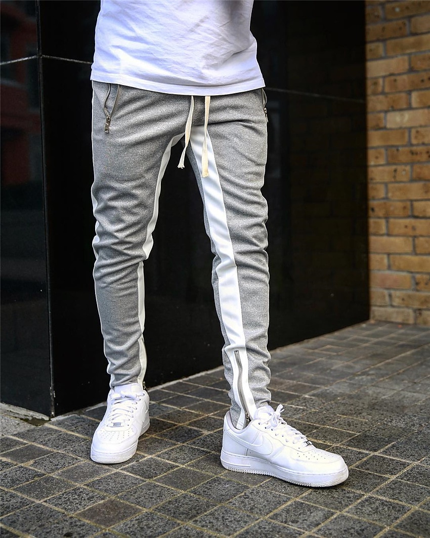 Bărbați Jogger Pantaloni Pantaloni Sport Buzunar cu Fermoar Fermoare pentru glezne Pantaloni De Atletism Îmbrăcăminte Atletică Primăvară Toamnă Απαλό Confortabil la umezeală Respirabil Gimnastic 2026 - $18.99 –P12