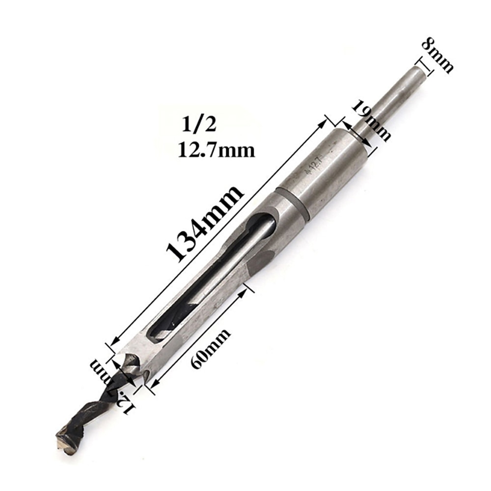 Square Hole Drill Bits for Wood, Woodworking Hole Saw Mortising Chisel Drill Bits1/4 inch, 5/16 inch, 3/8 inch, 1/2 inch 2025 - $15.99 –P4