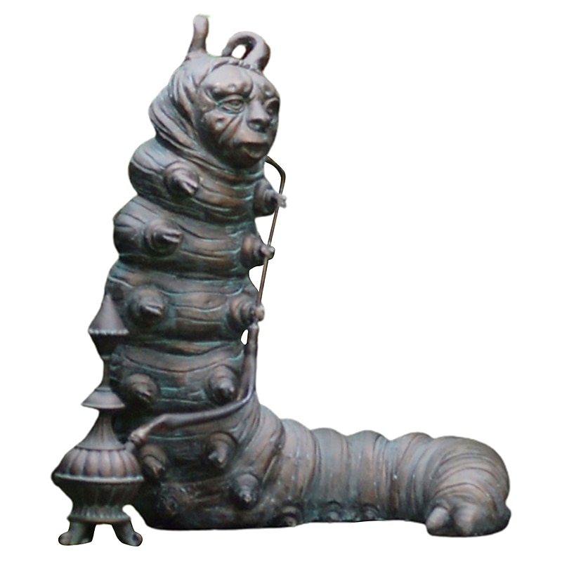 Ornamento de resina país das maravilhas jardim/estátua de pátio alice estatueta play set estátua de coelho país das maravilhas decoração do jardim de 2025 por $19.99 –P8
