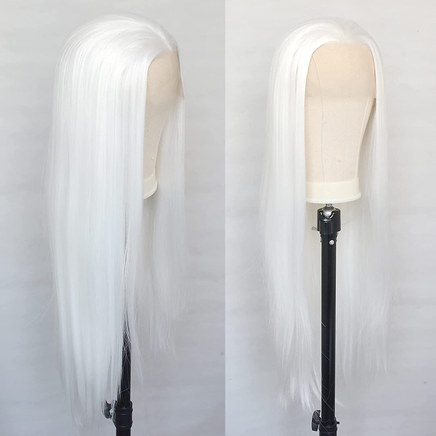 Synthetic Lace Wig Natural Straight Style 12-26 inch White Silky Straight 13*2.5 lace front Wig Female Wig White 2026 - $83.99 –P6