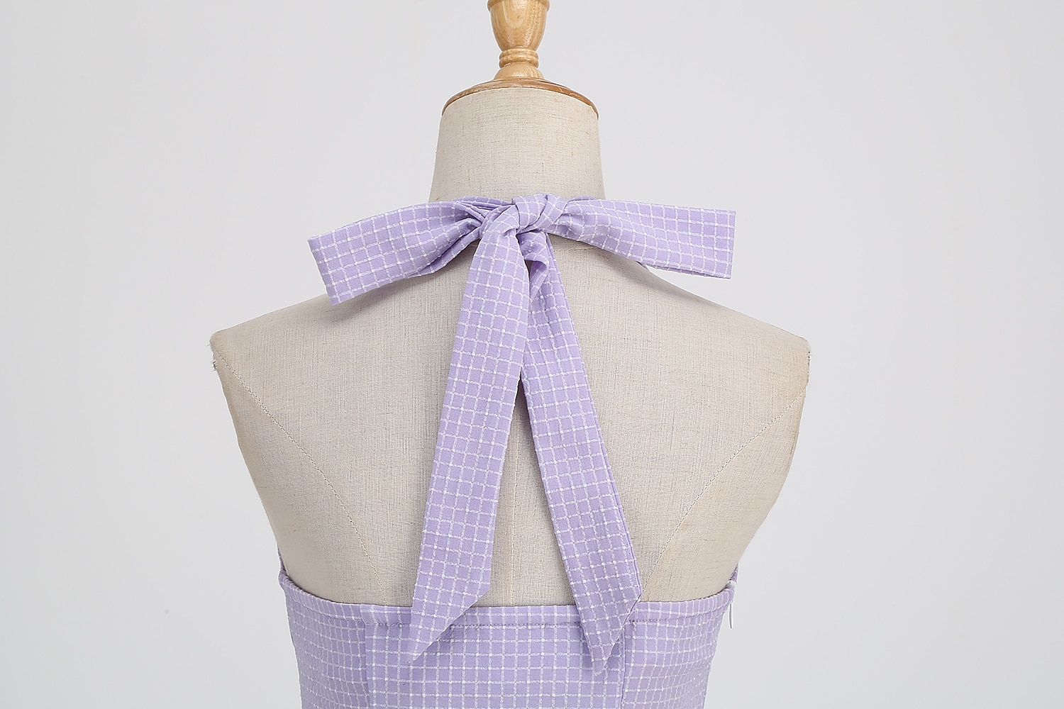 Vestido de mujer de la década de 1950 audrey hepburn halter swing vestido 100% algodón flare vestido retro vintage gráfico check diario fiesta de té casual diario sin mangas ajuste&amp; vestido 2025 - $46.99 –P7