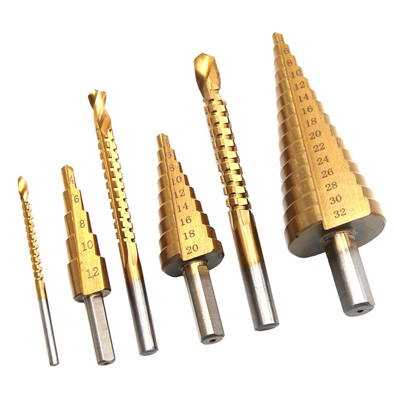 6 pièces ensemble de forets de placage de titane 2022 alésage à grande vitesse pagode en dents de scie ensemble de forets étagés en métal de qualité supérieure plusieurs trous renforcés pour les amateurs de bricolage de 2025 ? $27.99 –P5