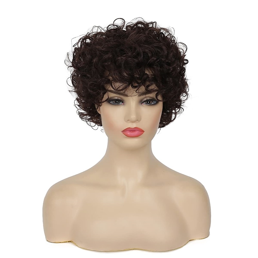 perruques brunes blondes ondulées courtes bouclées pour les femmes remplacement de cheveux synthétiques d'aspect naturel wi de 2025 ? $30.99 –P7
