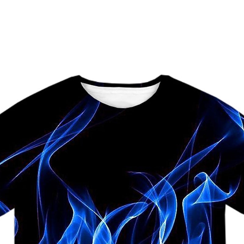 2026年 ２個 子供 男の子 Tシャツ＆ショーツ アンサンブル 衣装 グラフィック 半袖 プリント 設定 アウトドア スポーツ ファッション クール 夏 春 3〜13歳 ブルー  コレクション – $19.49 –P5