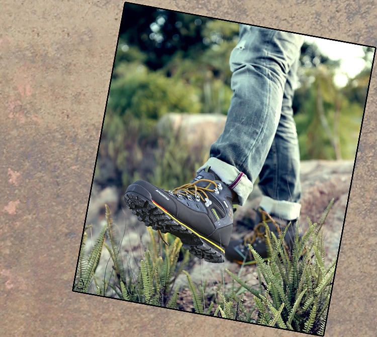 Botas de senderismo impermeables para hombre con cordones rojos: calzado de exterior duradero para terrenos difíciles 2025 - $99.99 –P9