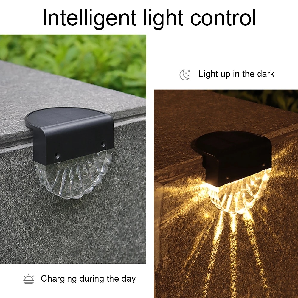 2/4pcs Solar Fence Lights  Outdoor Deck Lights Warm White Waterproof RGB 2 Modes Garden Lights Villa Patio Decoration Landscape Fence Stair Lights 2026 - $37.99 –P13