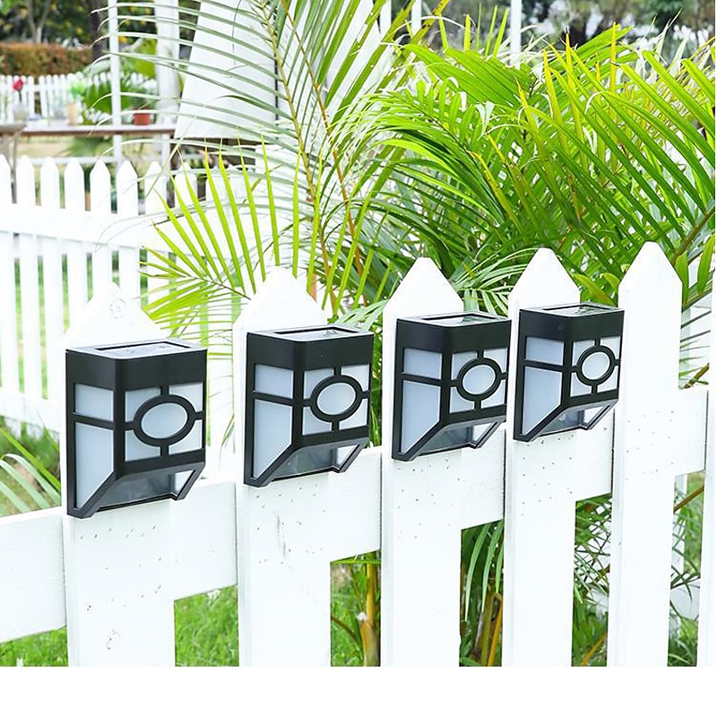 2 pz applique da parete per esterni led solare retro giardino luce impermeabile cortile illuminazione per giardino balcone recinzione decorazione paesaggio lampione del 2025 a $11.99 –P14