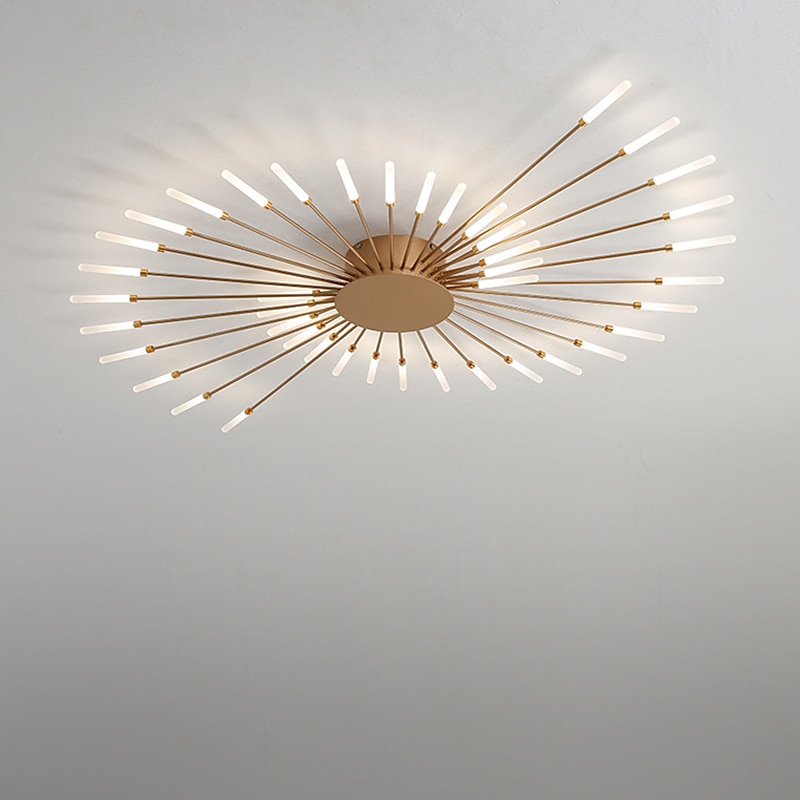 128 cm-es klaszteres mennyezeti lámpák led 42 fényes nordic stílusú fém festett felületek modern 220-240V 2025 - $394.79 –P12