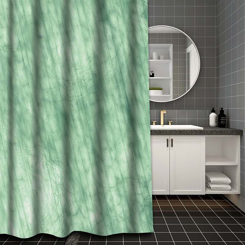 Sage Green Shower Curtain with Hooks Waterproof 180cm*180cm(70"*70")for Bathroom Liner Bath Decor Textured Fabric Shower Curtain Sets Machine Washable 2025 - $22.99 –P11