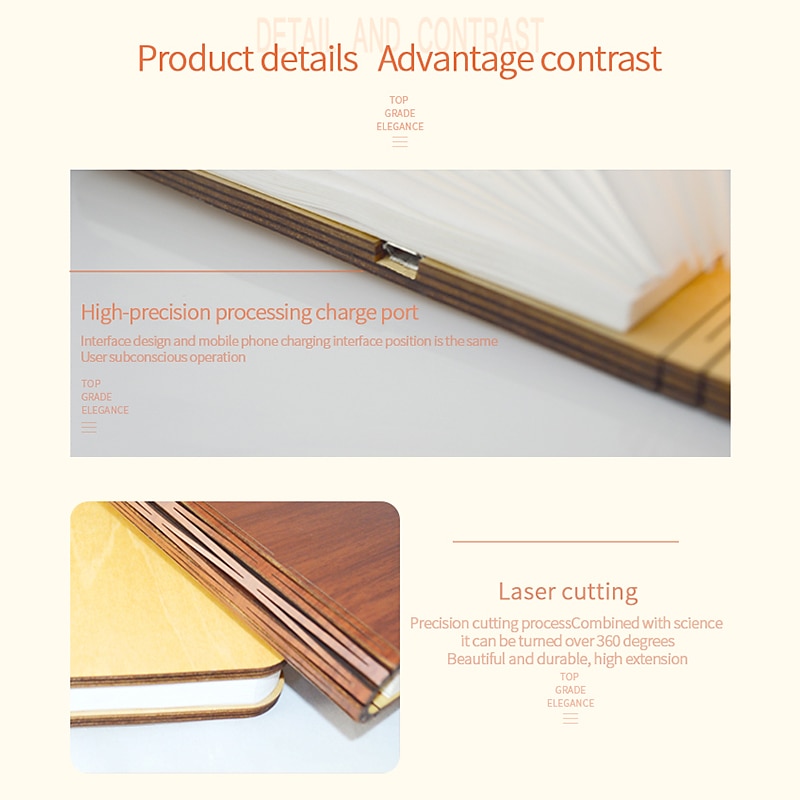 LED Book Night Light. Portable Tri-color Table Lamp,  USB Rechargeable Magnetic Foldable Desk Lamp for Home Decoration 2026 - $32.99 –P3