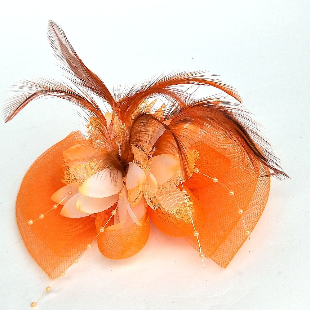Fascinator Hüte Kopfbedeckung Netz Teeparty Pferderennen Ladies Day Melbourne Cup Handgemacht mit floralem Kopfschmuck Kopfbedeckung Kleid zum Beeindrucken Renntag Kleid 2025 - $15.99 –P3
