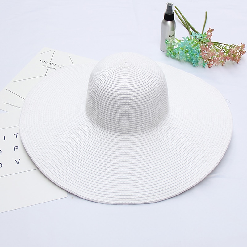 Klobouk Kentucky Derby Klobouky Sláma Slamák Sluneční klobouk Ležérní Dovolená Plážové Elegantní Retro styl S Sklady Čistá Barva Přílba Pokrývky Hlavy 2025 - $23.99 –P13